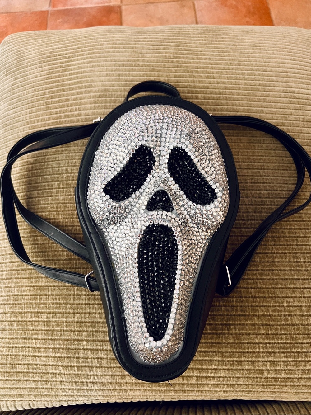 Scream Ghostface Rhinestone Backpack NWT